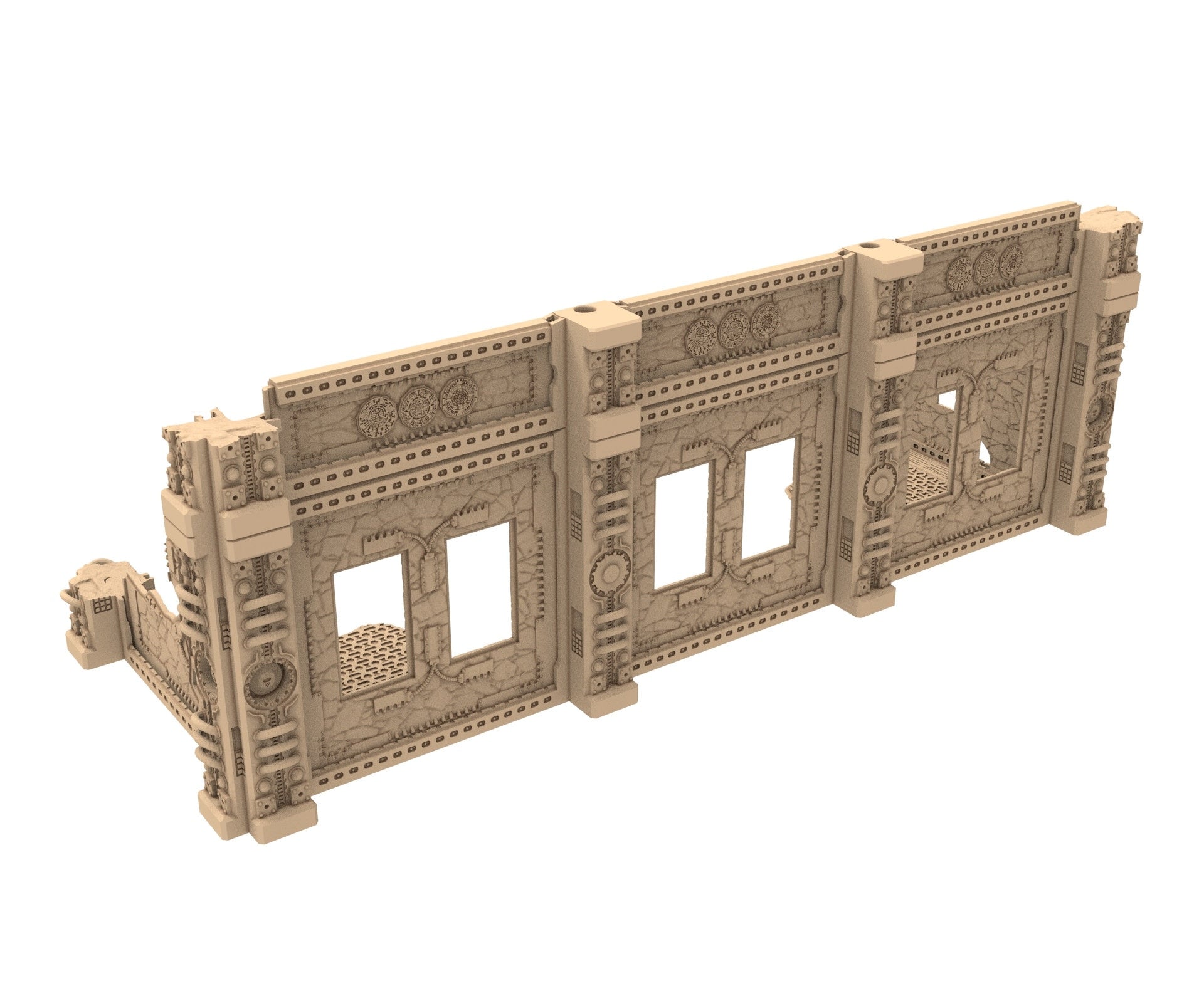 Commercial Outpost Latino Ruined building in PLA and resin for warmachine, Damocles, One Page Rule, Firefight, infinity, scifi wargame...