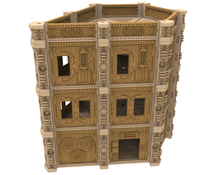 Commercial Outpost Latino building printed in PLA and resin for warmachine, infinity, One Page Rules, Firefight, Damocles, scifi wargame...