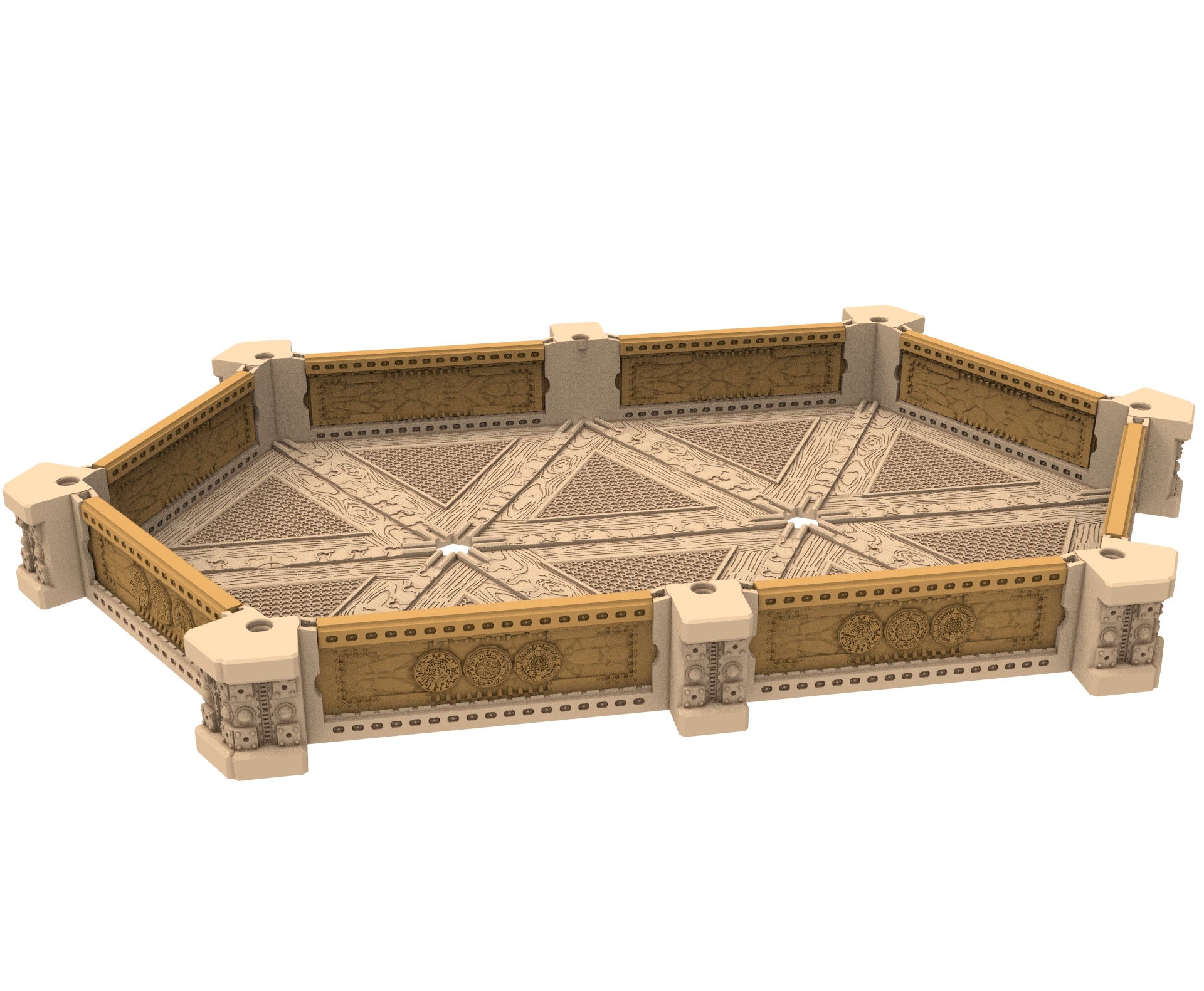 Commercial Outpost Latino building printed in PLA and resin for warmachine, infinity, One Page Rules, Firefight, Damocles, scifi wargame...