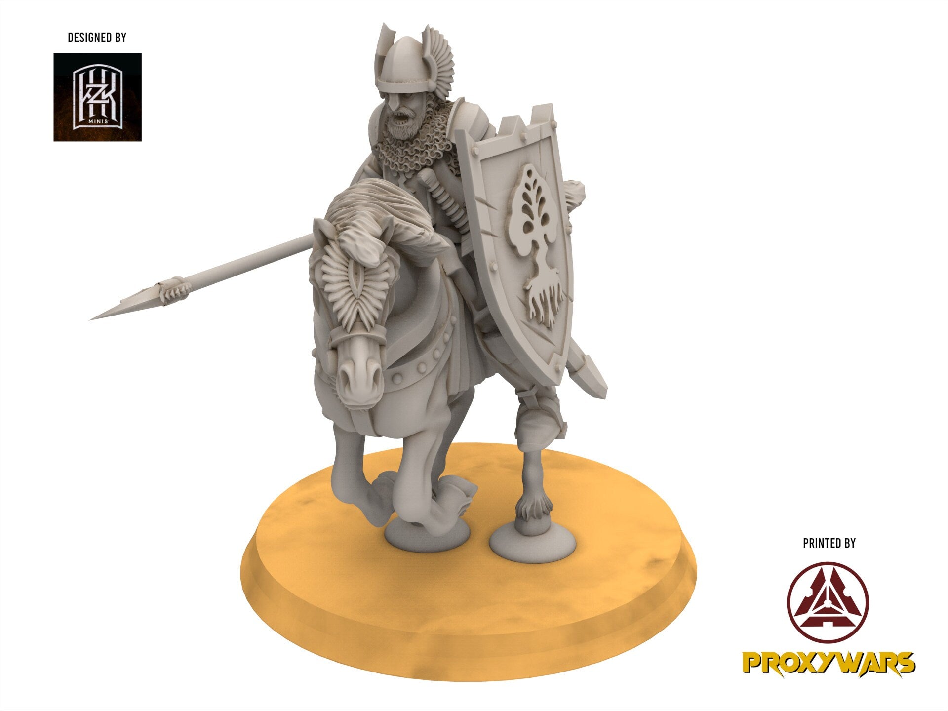 Gandor - Riders of the Citadel, Defender of the city wall, miniature for wargame D&D, Lotr... Khurzluk Miniatures