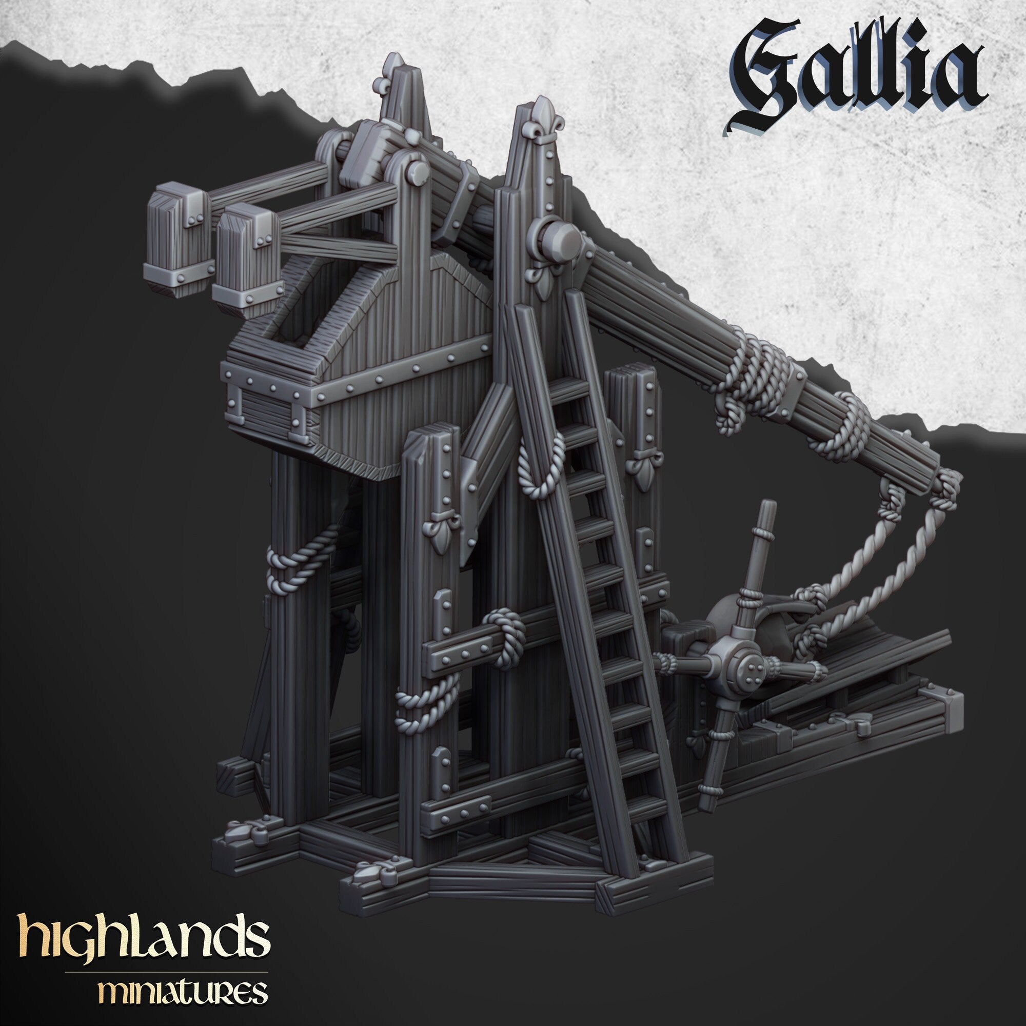 Arthurian Knights - Gallia Trebuchet, for Oldhammer, king of wars, 9th age