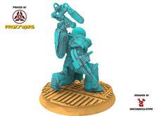 Load image into Gallery viewer, Legio Prima - Scylla Cauros Apothecary, mechanized infantry, post apocalyptic empire, usable for tabletop wargame.
