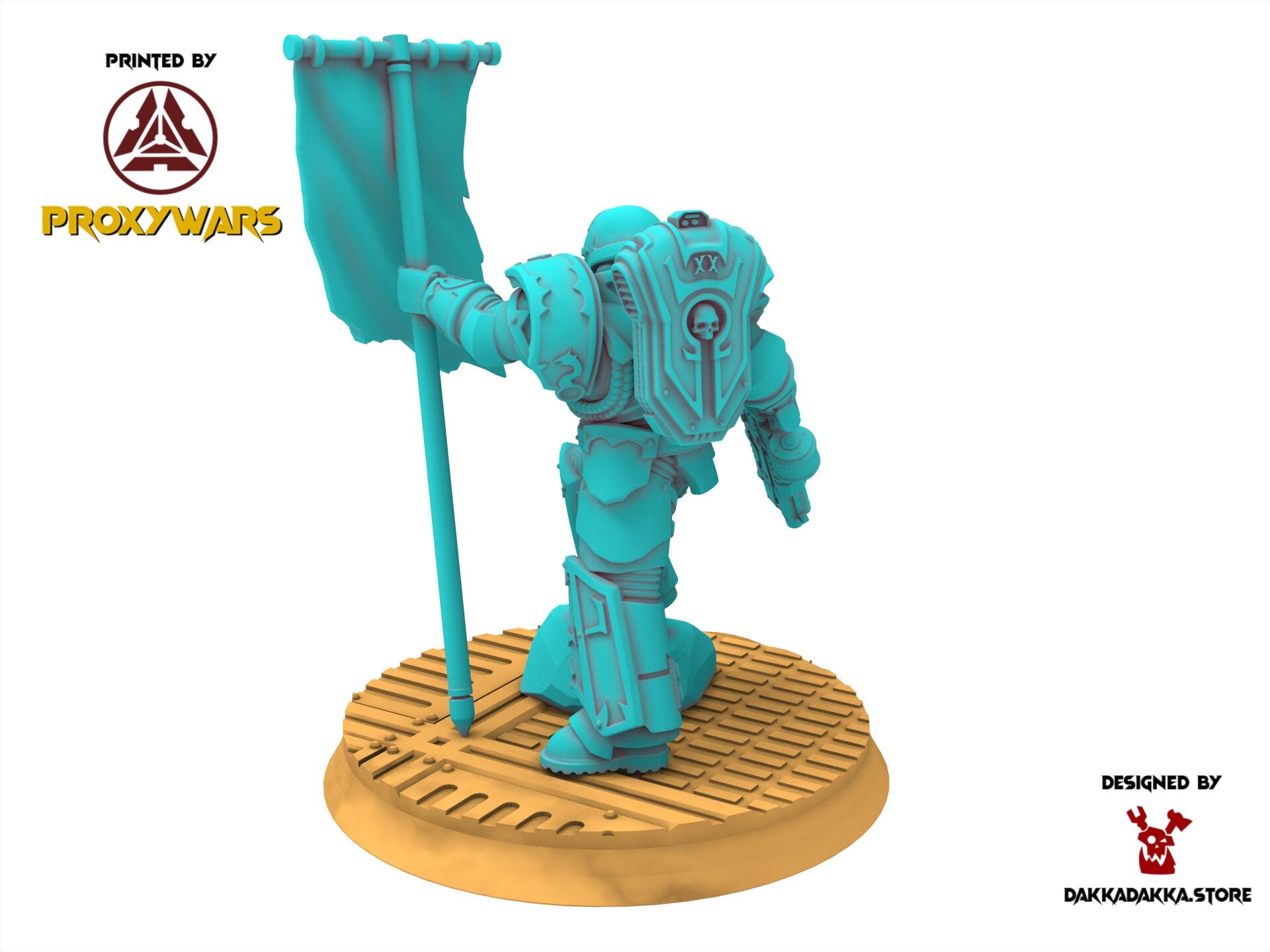 Legio Prima - Scylla Banner, mechanized infantry, post apocalyptic empire, usable for tabletop wargame.