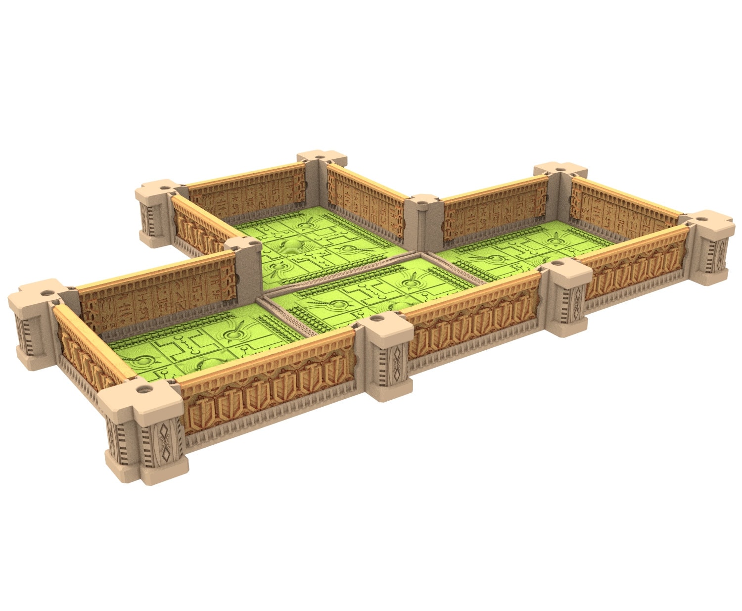 Cinan Haven Necropol building printed in PLA and resin usable for warmachine, infinity, One Page Rules, Firefight, Damocles, scifi wargame