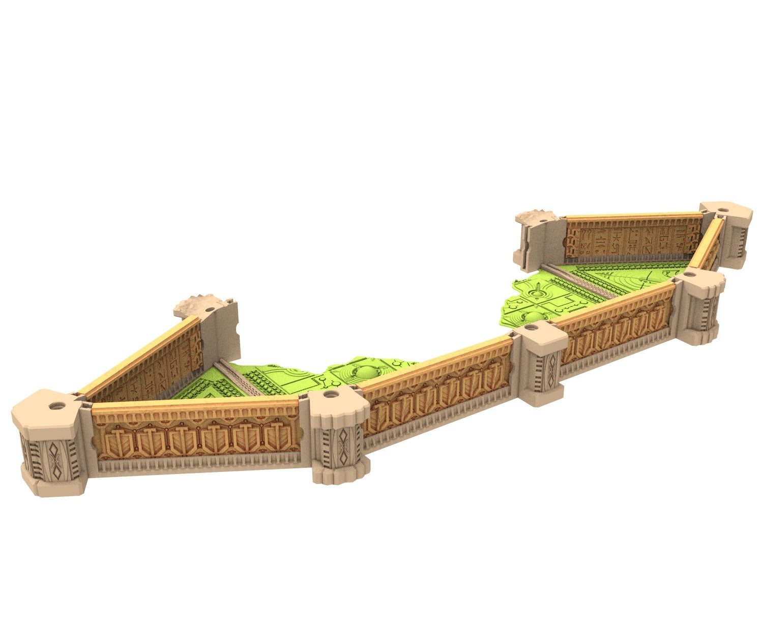 Cinan Haven Ruined building printed in PLA and resin usable for warmachine, Damocles, One Page Rule, Firefight, infinity, scifi wargame...