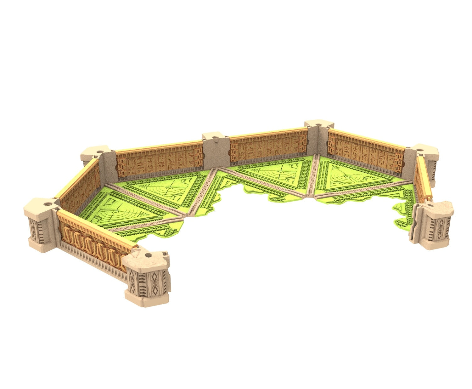 Cinan Haven Ruined building printed in PLA and resin usable for warmachine, Damocles, One Page Rule, Firefight, infinity, scifi wargame...