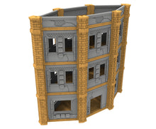 Load image into Gallery viewer, Civilian building printed in PLA and resin usable for warmachine, Damocles, One Page Rule, Firefight, infinity, scifi wargame...
