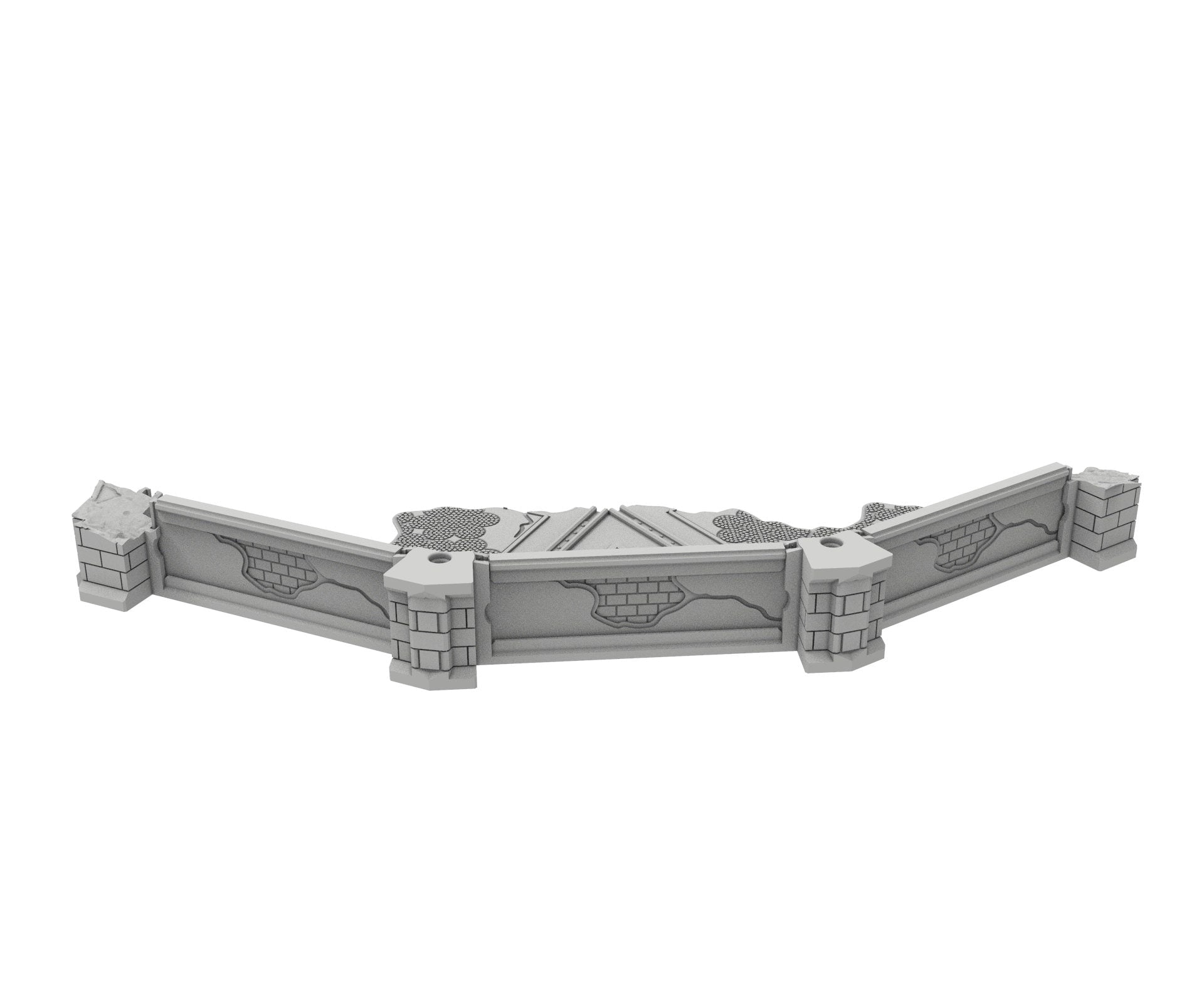 Civilian Ruined building printed in PLA and resin usable for warmachine, Damocles, One Page Rule, Firefight, infinity, scifi wargame...