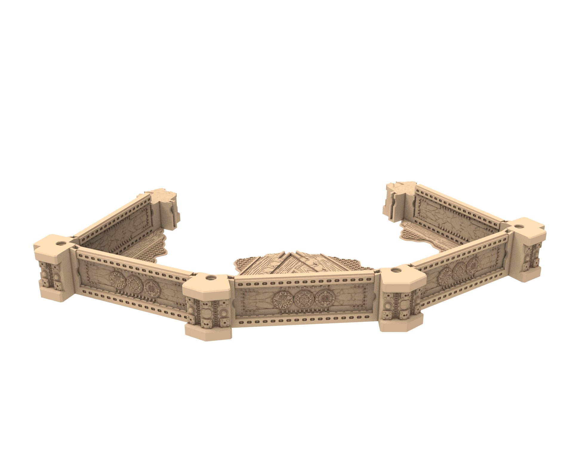 Commercial Outpost Latino Ruined building in PLA and resin for warmachine, Damocles, One Page Rule, Firefight, infinity, scifi wargame...