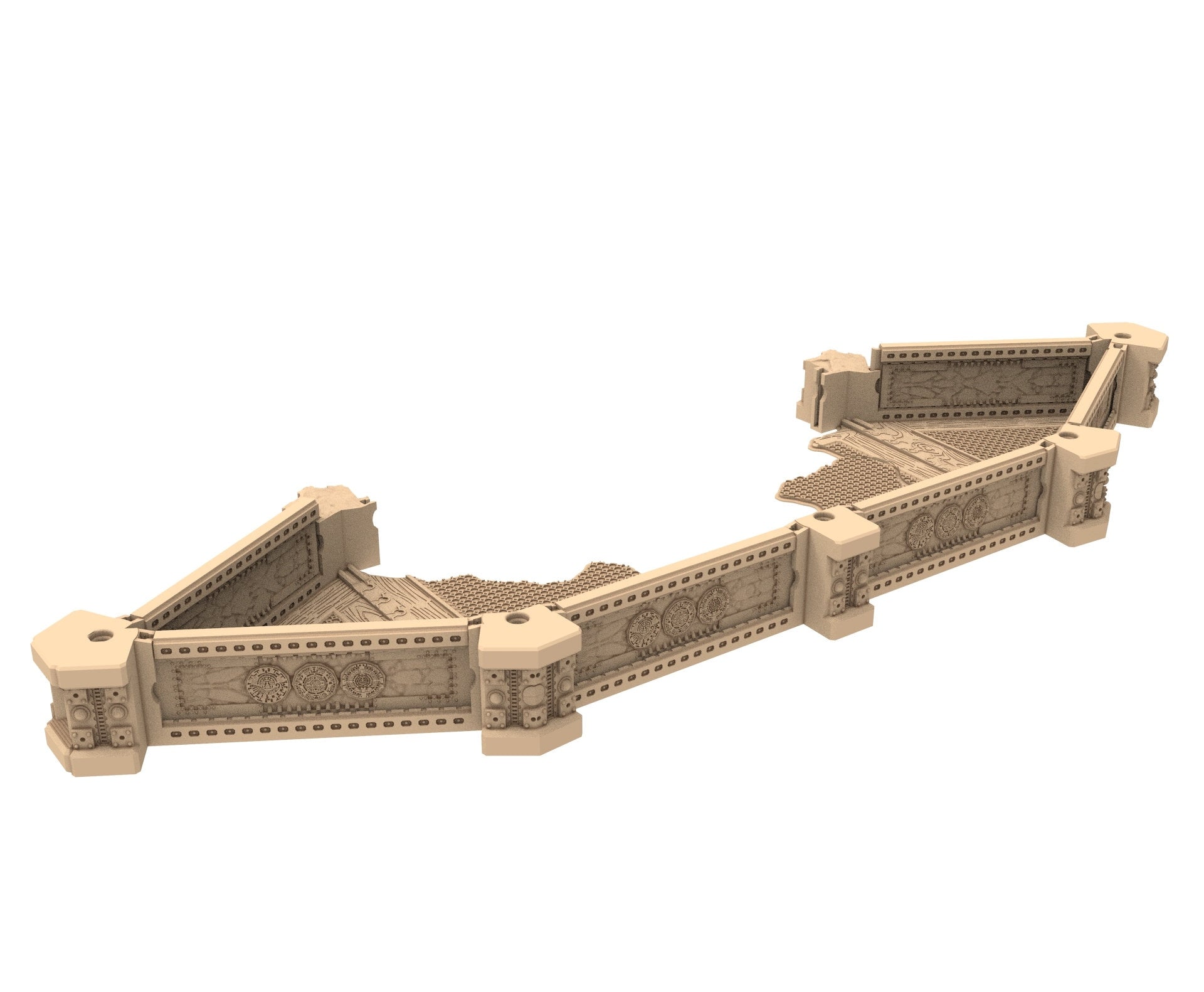 Commercial Outpost Latino Ruined building in PLA and resin for warmachine, Damocles, One Page Rule, Firefight, infinity, scifi wargame...