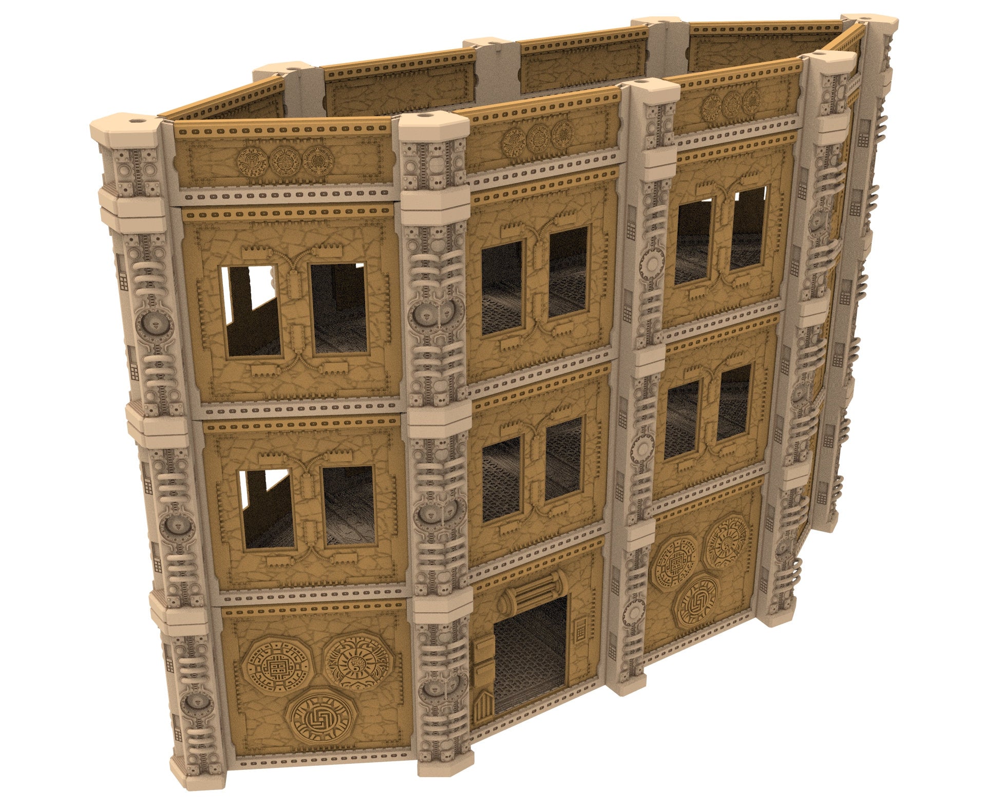 Commercial Outpost Latino building printed in PLA and resin for warmachine, infinity, One Page Rules, Firefight, Damocles, scifi wargame...