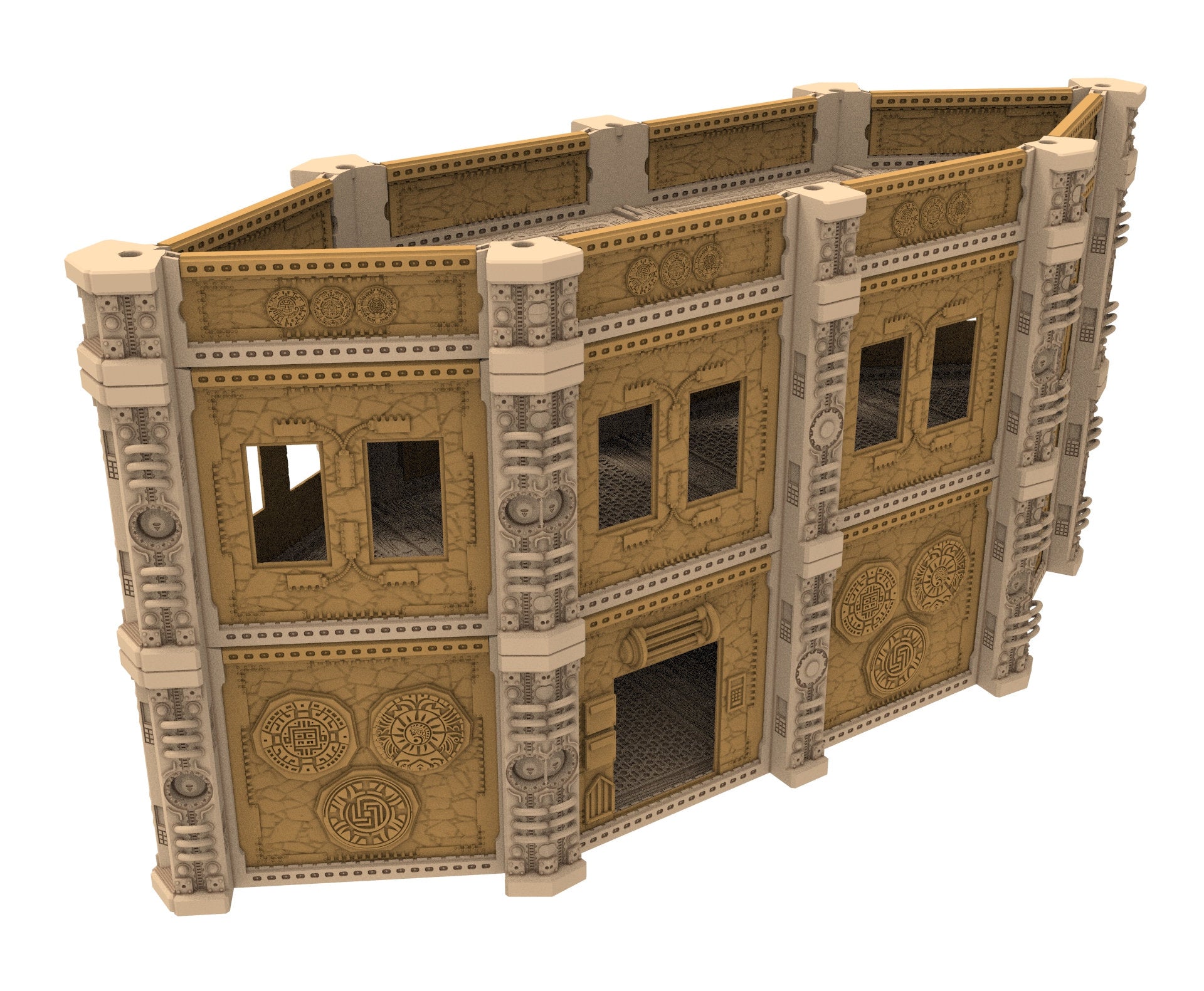 Commercial Outpost Latino building printed in PLA and resin for warmachine, infinity, One Page Rules, Firefight, Damocles, scifi wargame...