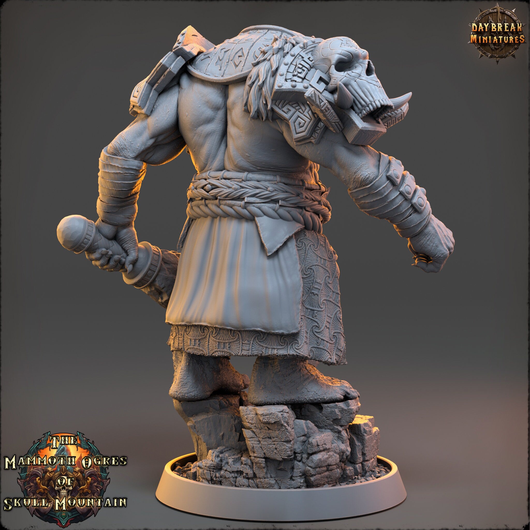 Tribe warriors - Gartaz the Halfed - The Mammoth Ogres of Skull Mountain , Pathfinder, Dungeons & Dragons