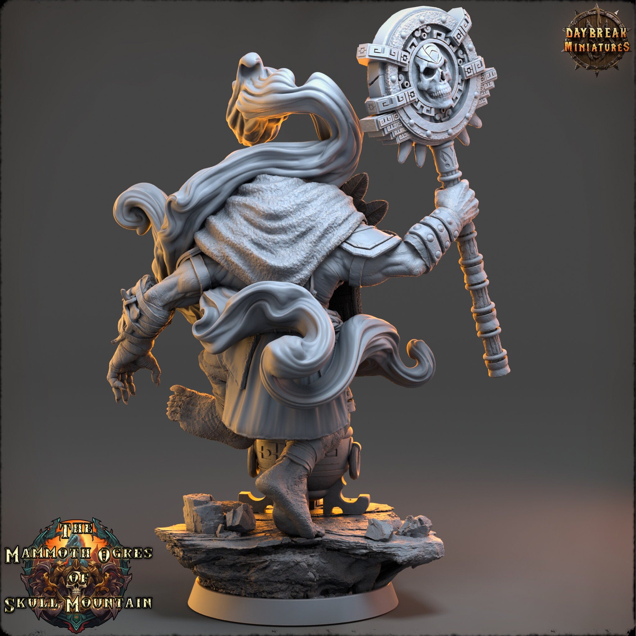 Tribe warriors - Skull Summoner Paktas Blox - The Mammoth Ogres of Skull Mountain , Pathfinder, Dungeons & Dragons