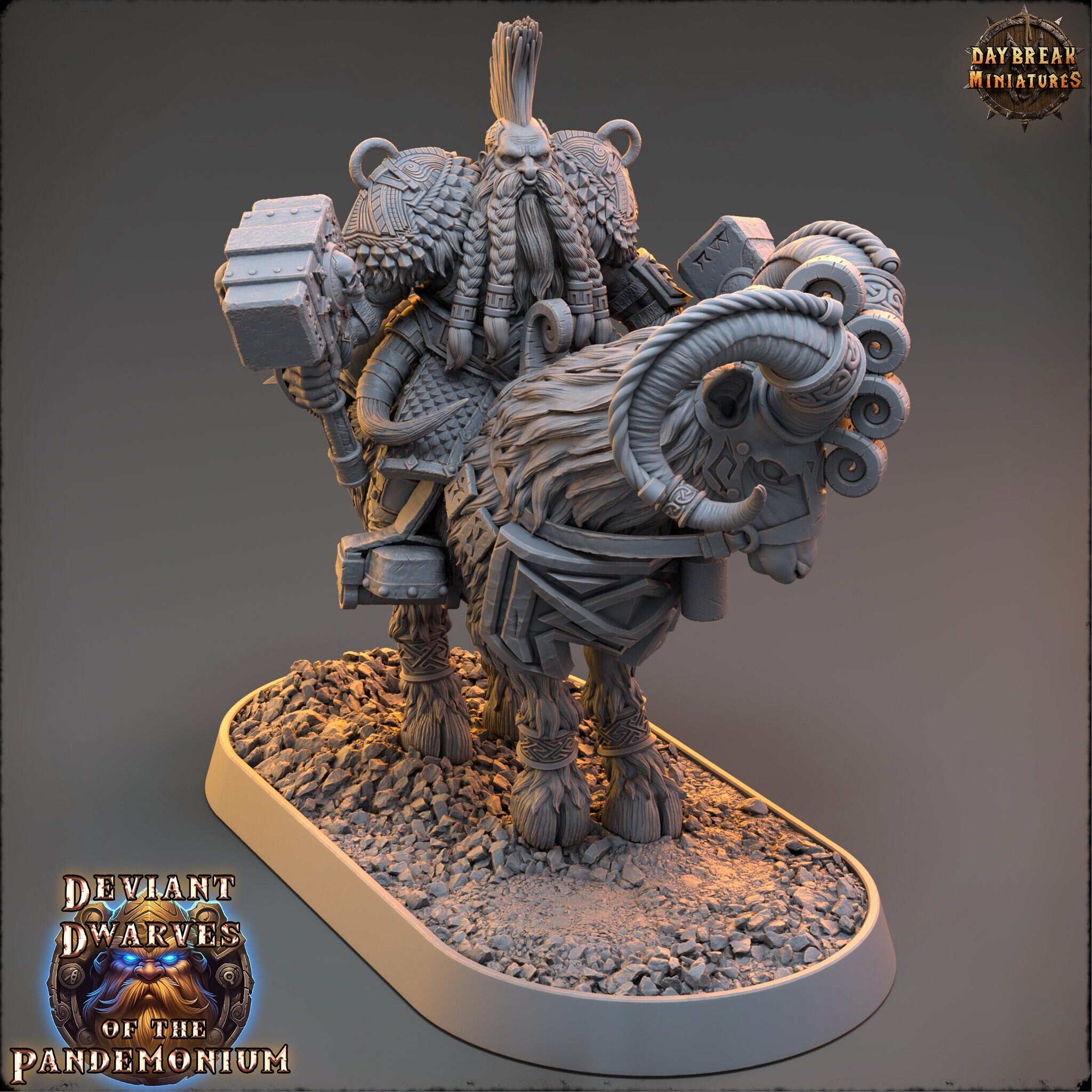 Tribe warriors - Lukasz Drencher on Fire Goat - The Mammoth Ogres of Skull Mountain , Pathfinder, Dungeons & Dragons