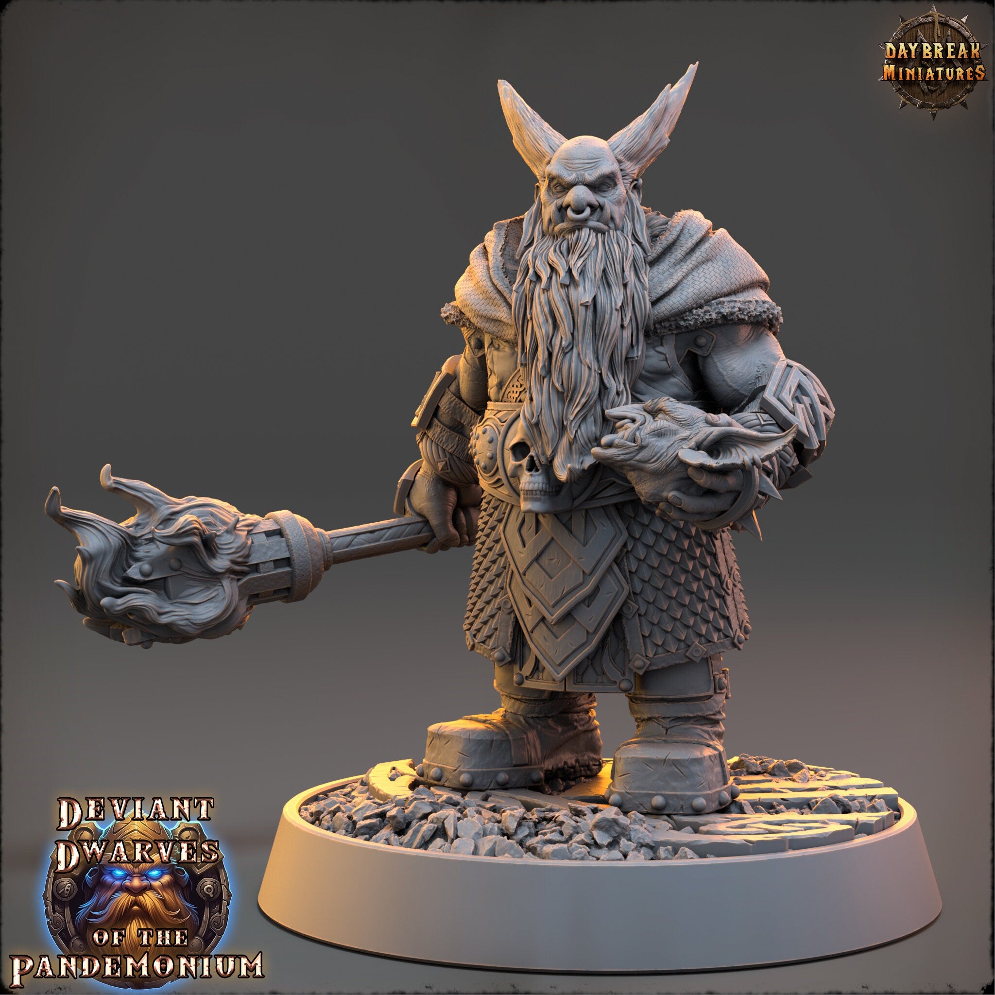 Tribe warriors - Vladkaz Of The Burning Earth - The Mammoth Ogres of Skull Mountain , Pathfinder, Dungeons & Dragons