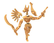 Load image into Gallery viewer, Cinan - Anubis - Akhet - Athyr : Assault, Battle Drone, space robot guardians of the Necropolis, modular posable miniatures
