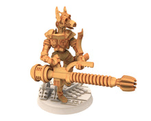 Load image into Gallery viewer, Shield Trackers, Cinan - Anubis - Chemou - Pakhon : Support, Battle Drone, space robot guardians of the Necropolis, Wargame Accessories
