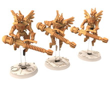 Load image into Gallery viewer, Cinan - Anubis - Chemou - Pakhon : Assault, Battle Drone, space robot guardians of the Necropolis, modular posable miniatures
