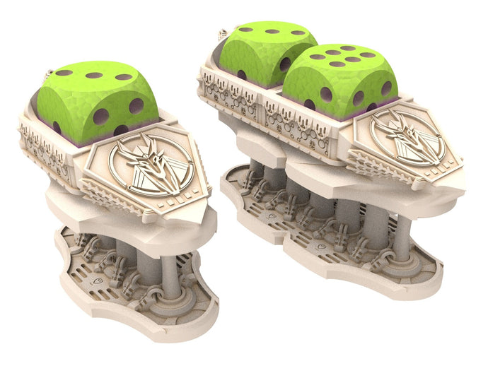 Shield Trackers, Cinan - Anubis - Chemou - Pakhon : Support, Battle Drone, space robot guardians of the Necropolis, Wargame Accessories