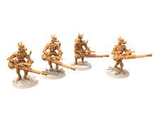 Load image into Gallery viewer, Cinan - Anubis - Chemou - Payni : Assault, Battle Drone, space robot guardians of the Necropolis, modular posable miniatures

