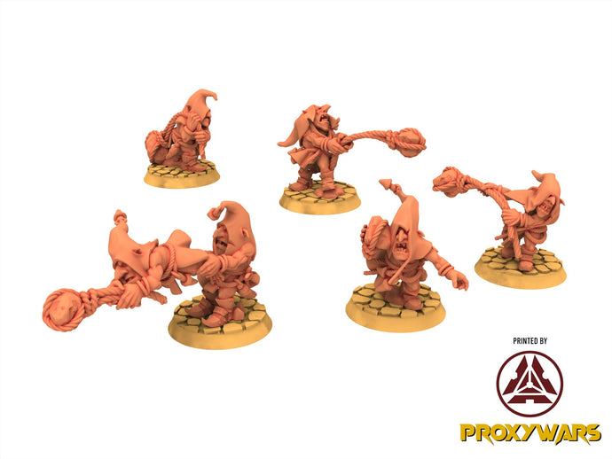 Orc & Goblin - Swamp Goblins Stonethrowers, utilisables pour Oldhammer, king of wars, 9th age