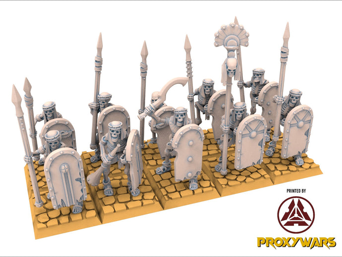 Eternal Dynasties - Ancient Skeletons with Spears, The Ancient Skeletons, Fantasy Battle, Oldhammer, King of war, D&D