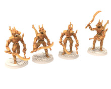 Load image into Gallery viewer, Cinan - Anubis - Akhet - Athyr : Assault, Battle Drone, space robot guardians of the Necropolis, modular posable miniatures
