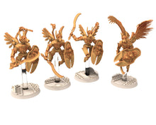 Load image into Gallery viewer, Cinan - Anubis - Akhet - Thout : Assault, Battle Drone, space robot guardians of the Necropolis, modular posable miniatures
