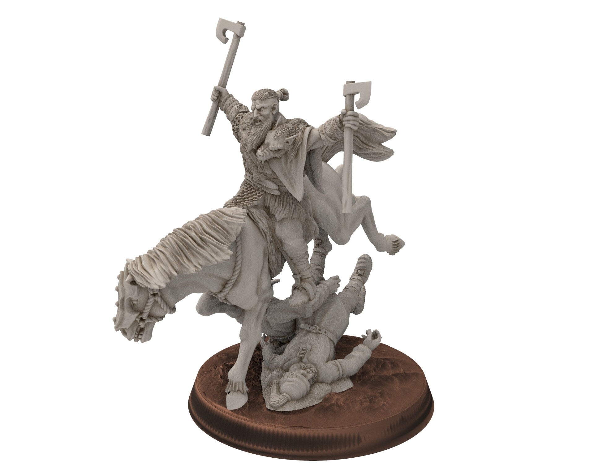 Wildmen - Wildmen west bundle army, Mountaign angry warriors warband, Middle rings miniatures for wargame D&D, Lotr... Khurzluk Miniatures 