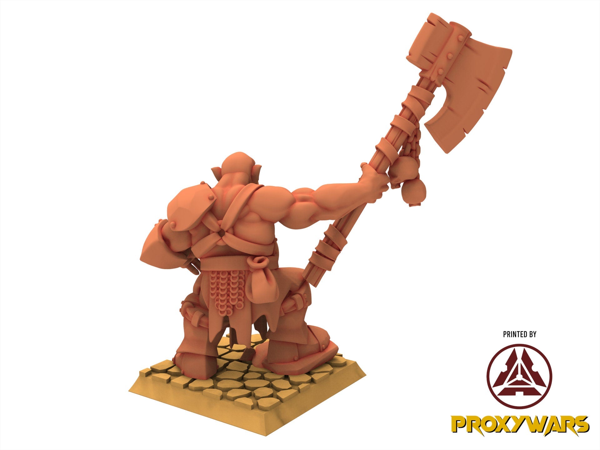 Orc & Goblin - Borgok Skullcrusher, utilisables pour Oldhammer, king of wars, 9th age