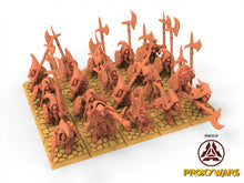 Load image into Gallery viewer, Orc &amp; Goblin - Swamp Goblins with Pikes, utilisables pour Oldhammer, king of wars, 9th age

