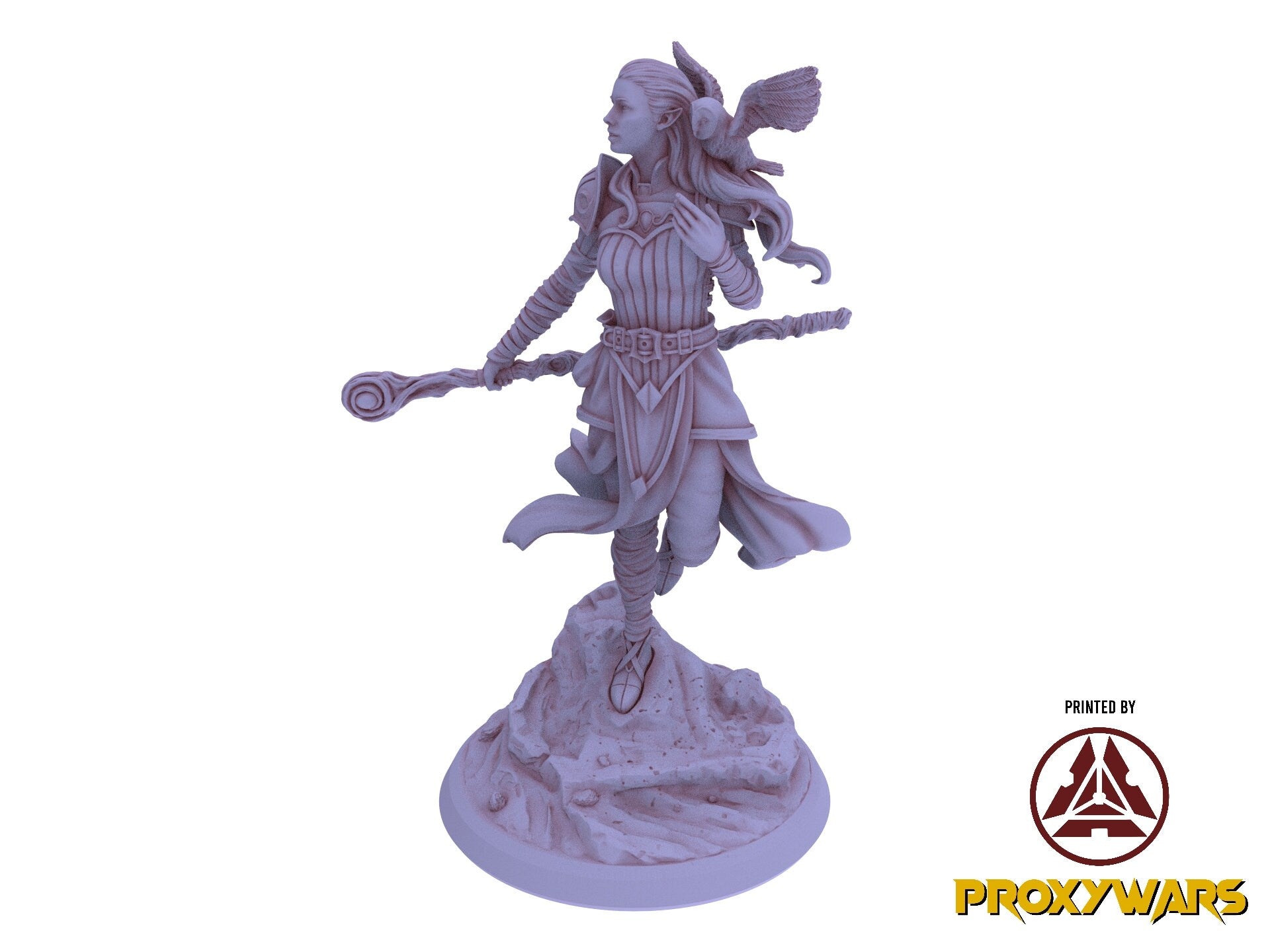 Shadowbound Knights - Aurae, Elf Astral Cleric, The Nightfall Cult, Hero, Flesh of Gods, for Wargames, Dungeons & Dragons TTRPG