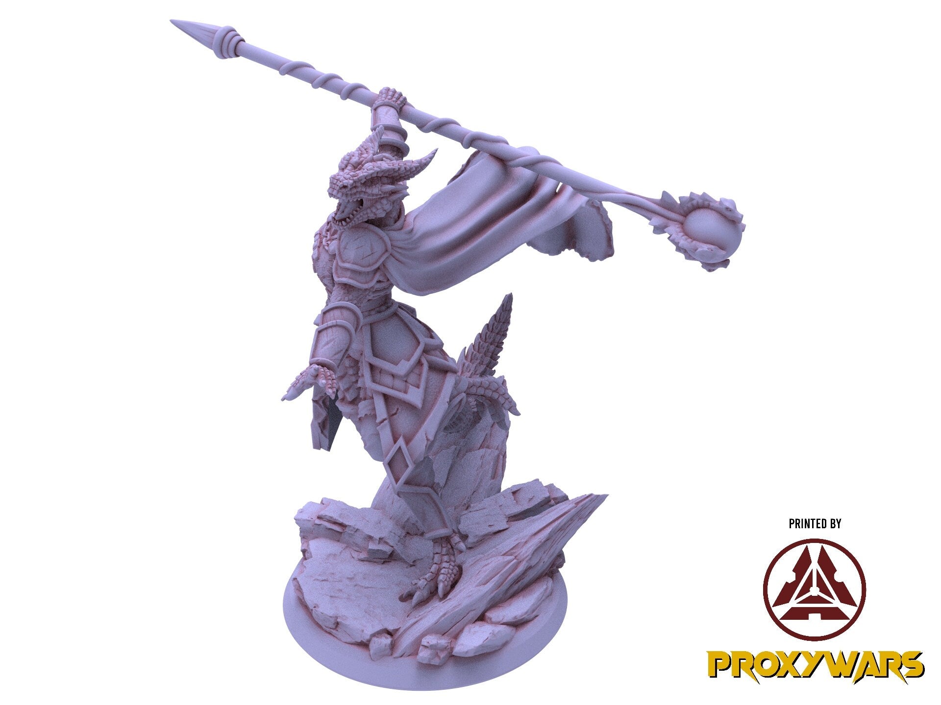 Shadowbound Knights - Bolgra, Dragonborn Sorceress, The Nightfall Cult, Hero, Flesh of Gods, for Wargames, Dungeons & Dragons TTRPG