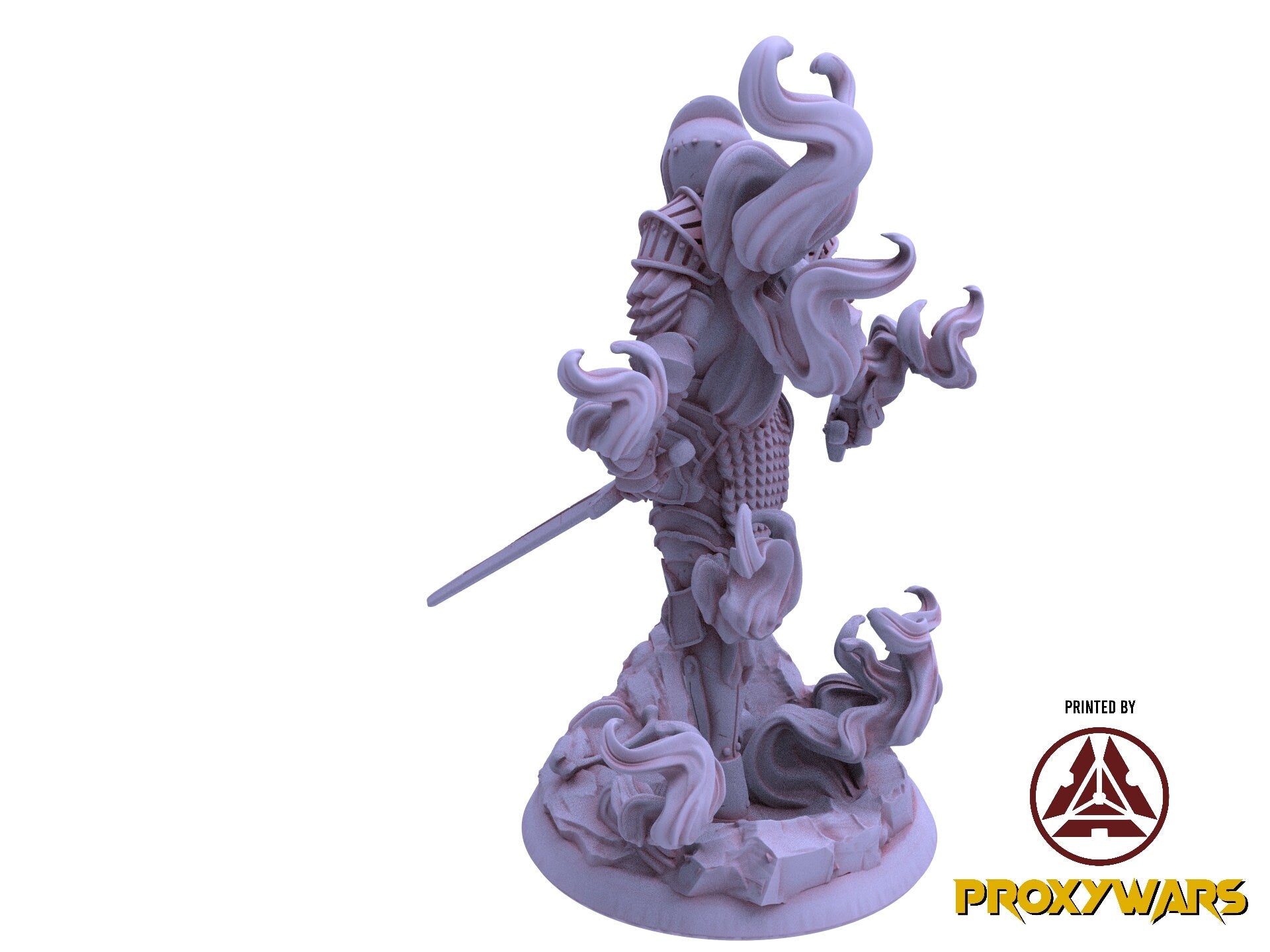 Shadowbound Knights - Umbral Sentinel 01, The Nightfall Cult, Ennemy, Flesh of Gods, for Wargames, Dungeons & Dragons TTRPG