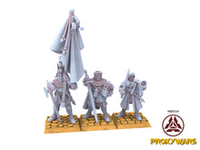 Load image into Gallery viewer, Arthurian Knights - Knights of Gallia on Foot, for Oldhammer, 9th age, Highlands Miniatures
