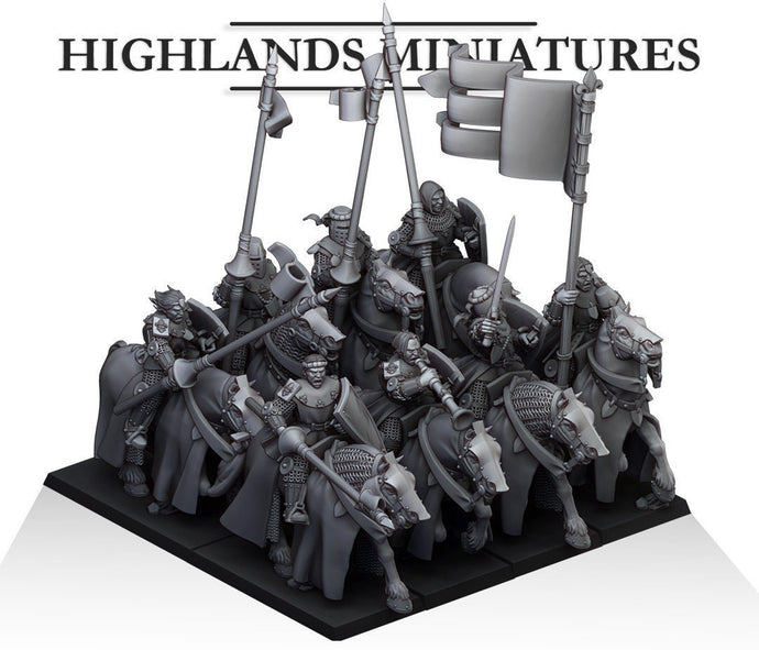 Arthurian Knights - Young Knights of Gallia, for Oldhammer, king of wars, 9th age, Highlands Miniatures