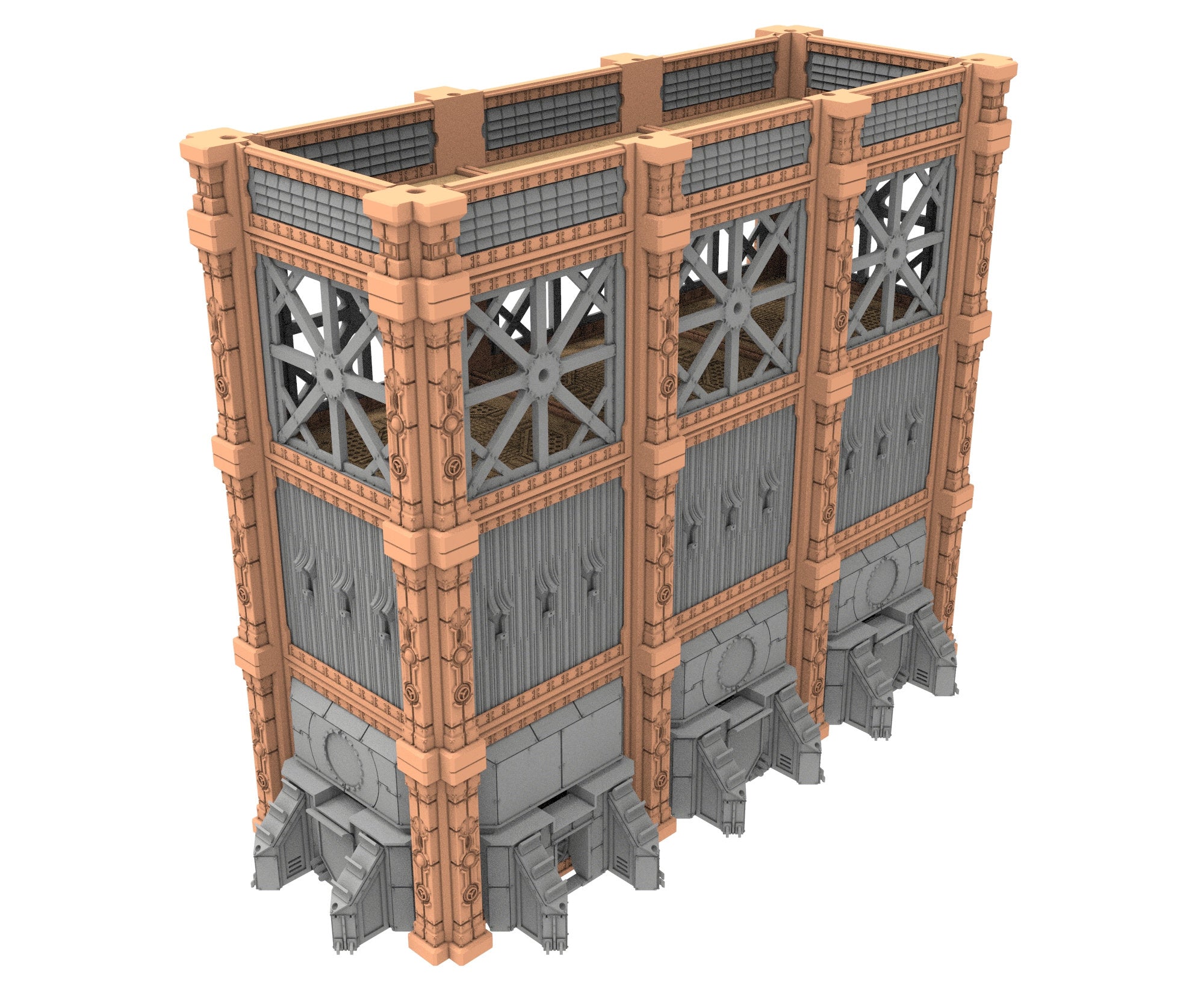 Military building printed in PLA and resin usable for warmachine, Damocles, One Page Rule, Firefight, infinity, scifi wargame...