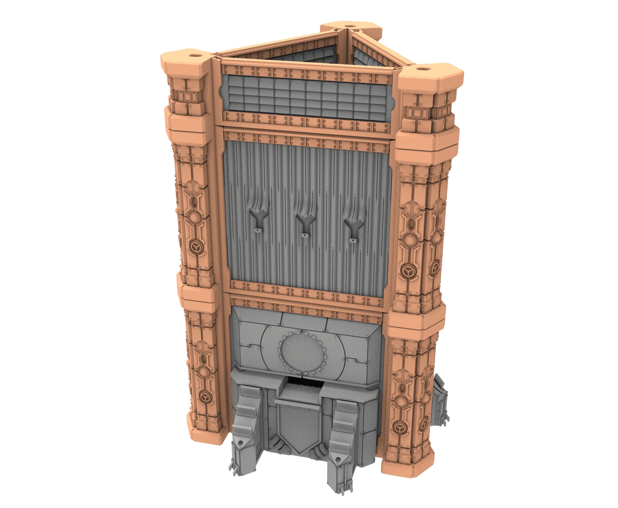 Military building printed in PLA and resin usable for warmachine, Damocles, One Page Rule, Firefight, infinity, scifi wargame...