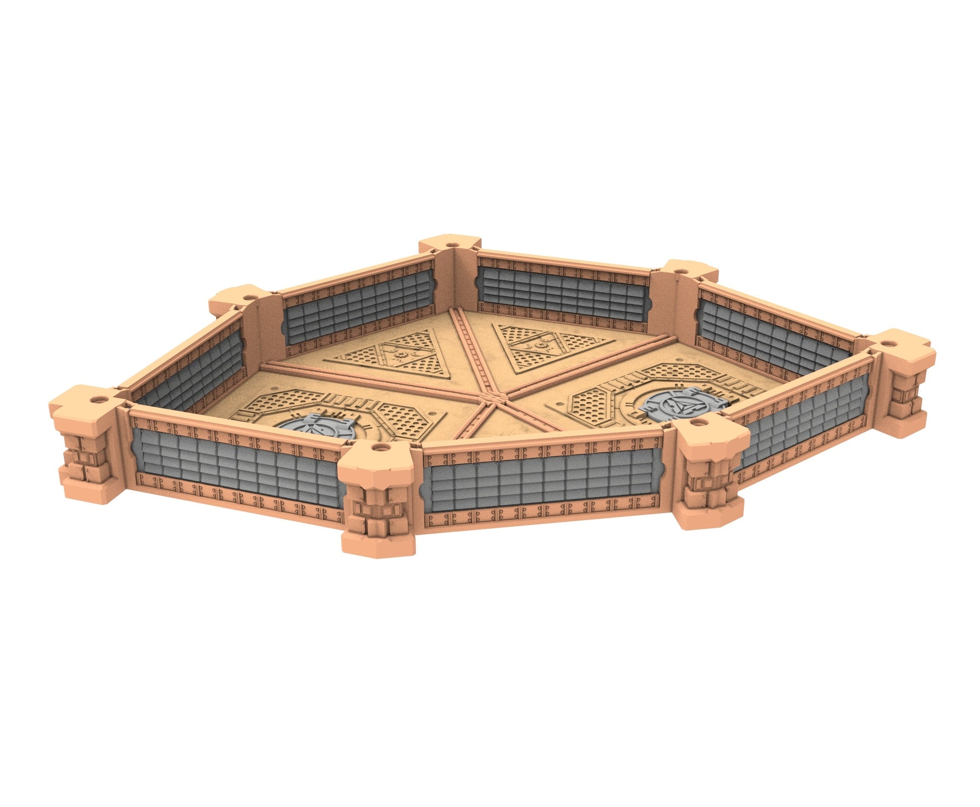 Military building printed in PLA and resin usable for warmachine, Damocles, One Page Rule, Firefight, infinity, scifi wargame...