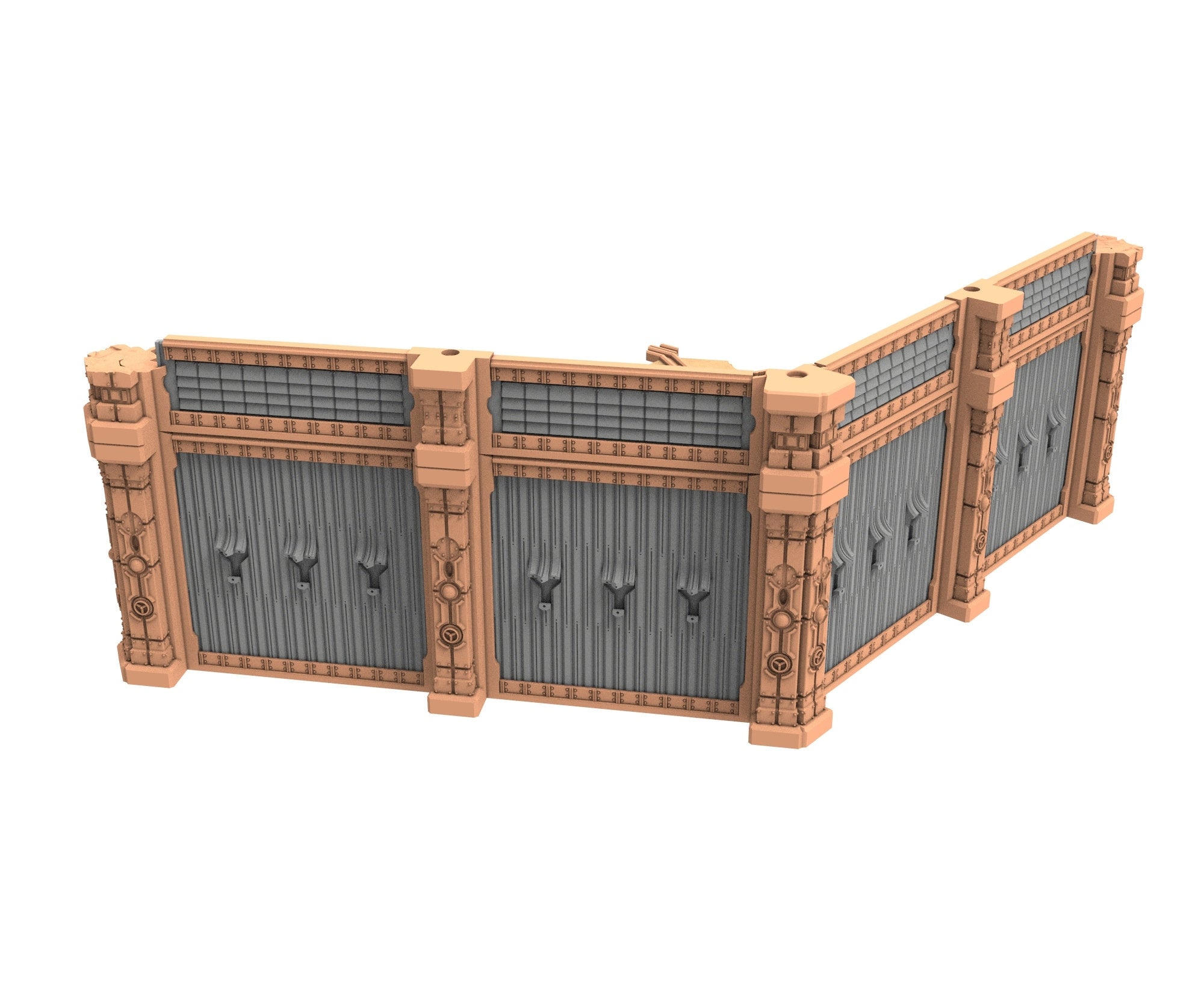 Military Ruined building printed in PLA and resin usable for warmachine, Damocles, One Page Rule, Firefight, infinity, scifi wargame...