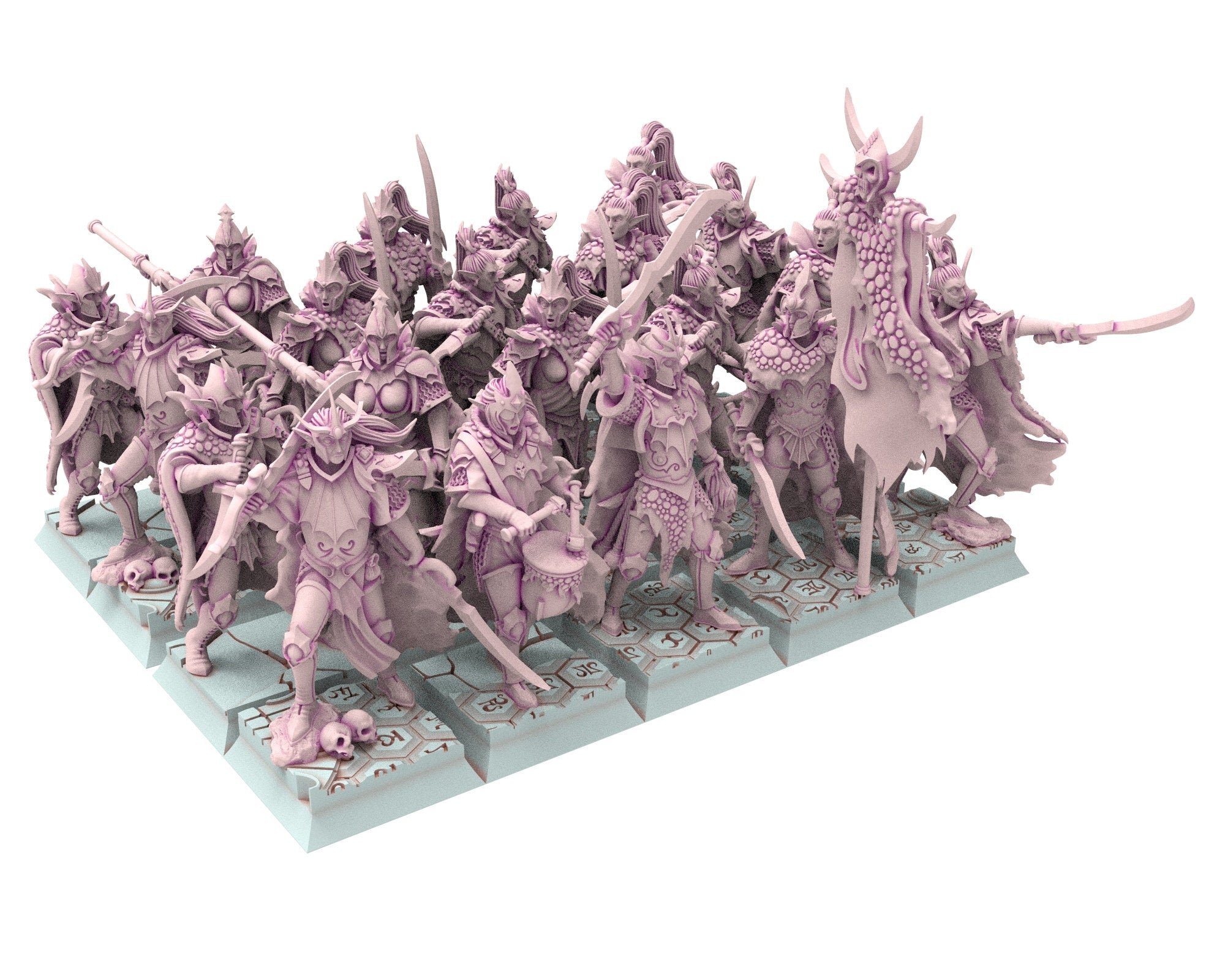 Dark Elves - 28mm Corsairs Army Bundle, dark elves, Merciless north pillars usable for 9th Age, Fantasy Battle, Oldhammer, King of war, D&D