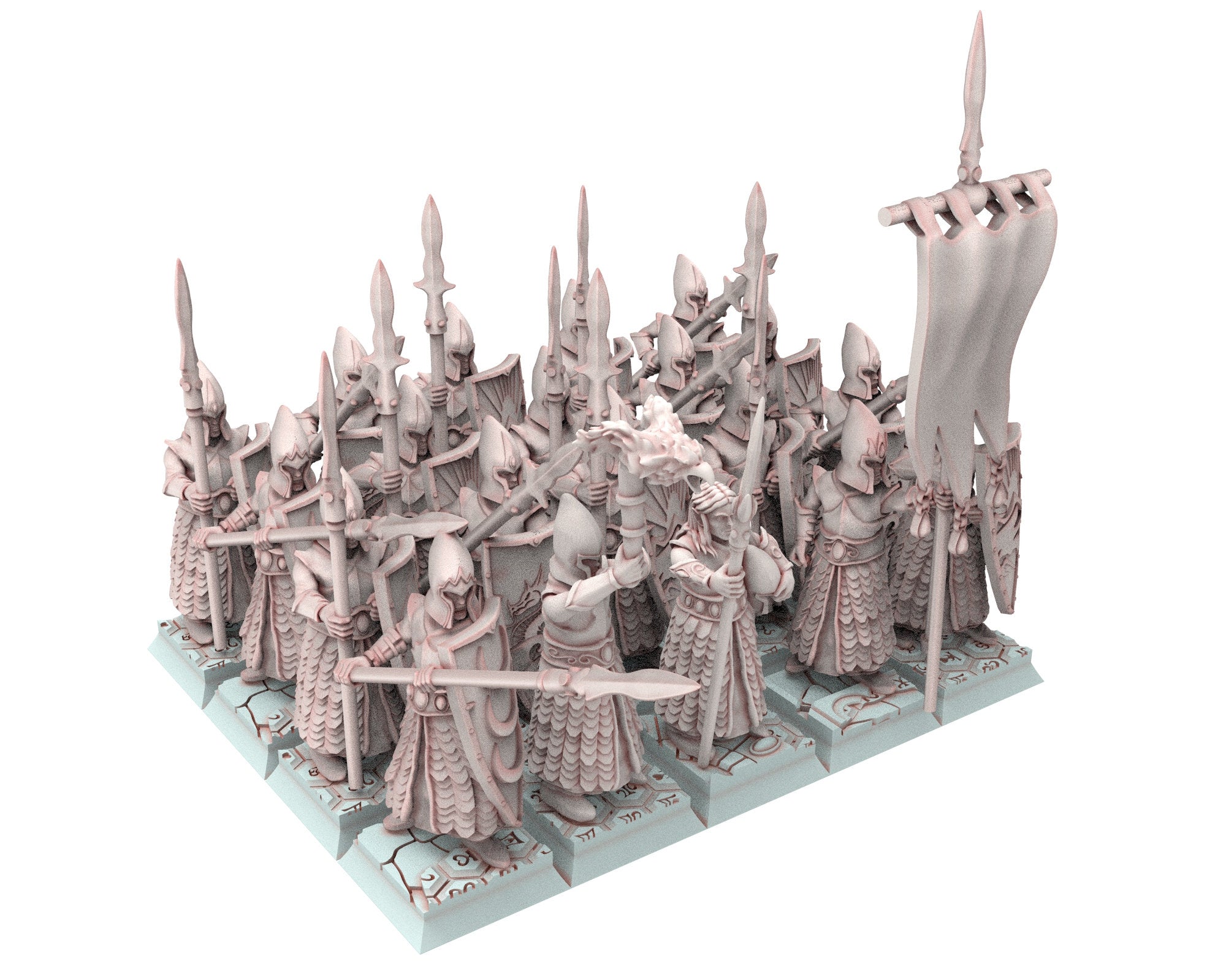 Hight Elves - 28mm Militia army Bundle, Fantasy elves, Insular Kingdom usable for 9th Age, Fantasy Battle, Oldhammer, King of war, D&D