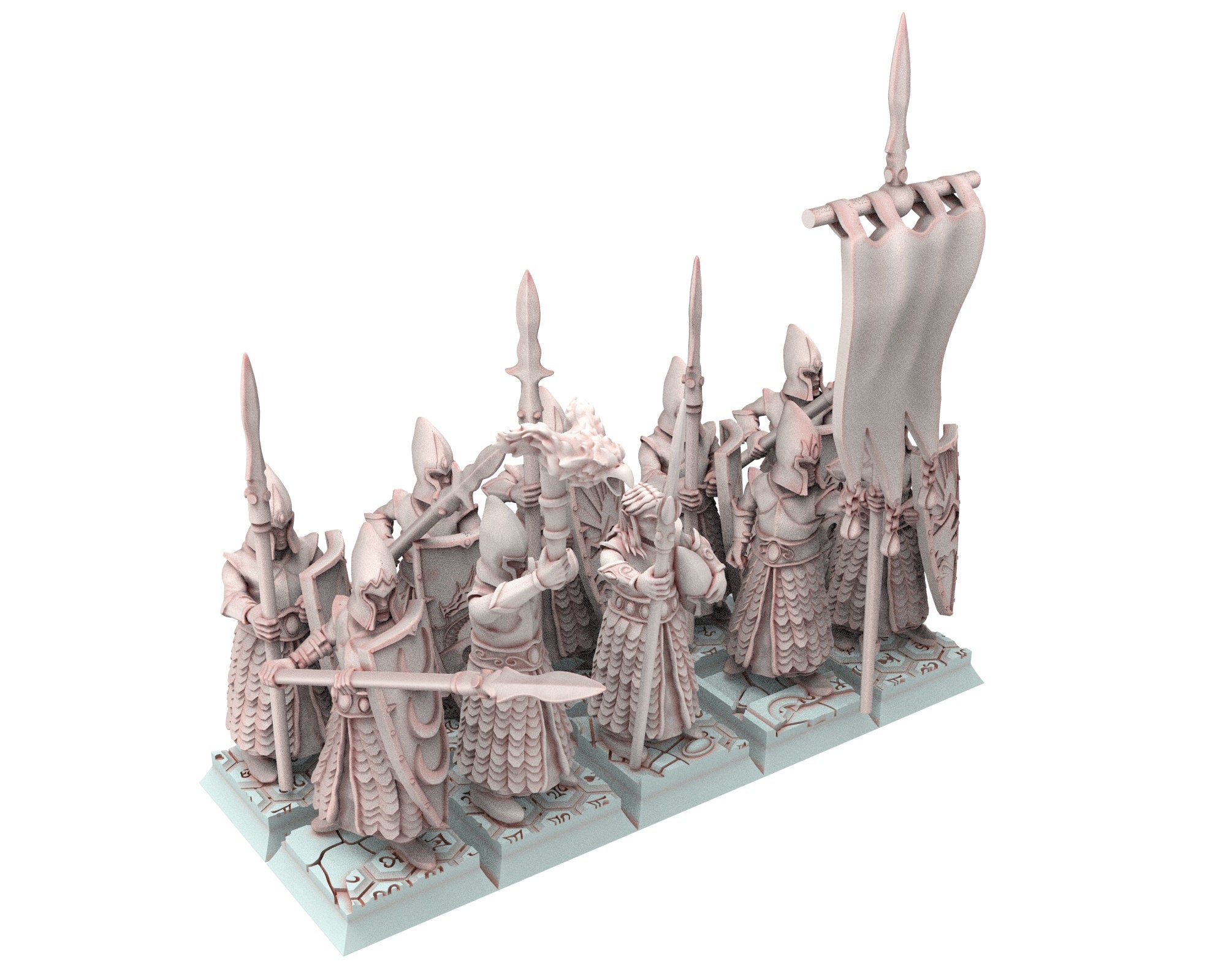 Hight Elves - 28mm Militia army Bundle, Fantasy elves, Insular Kingdom usable for 9th Age, Fantasy Battle, Oldhammer, King of war, D&D