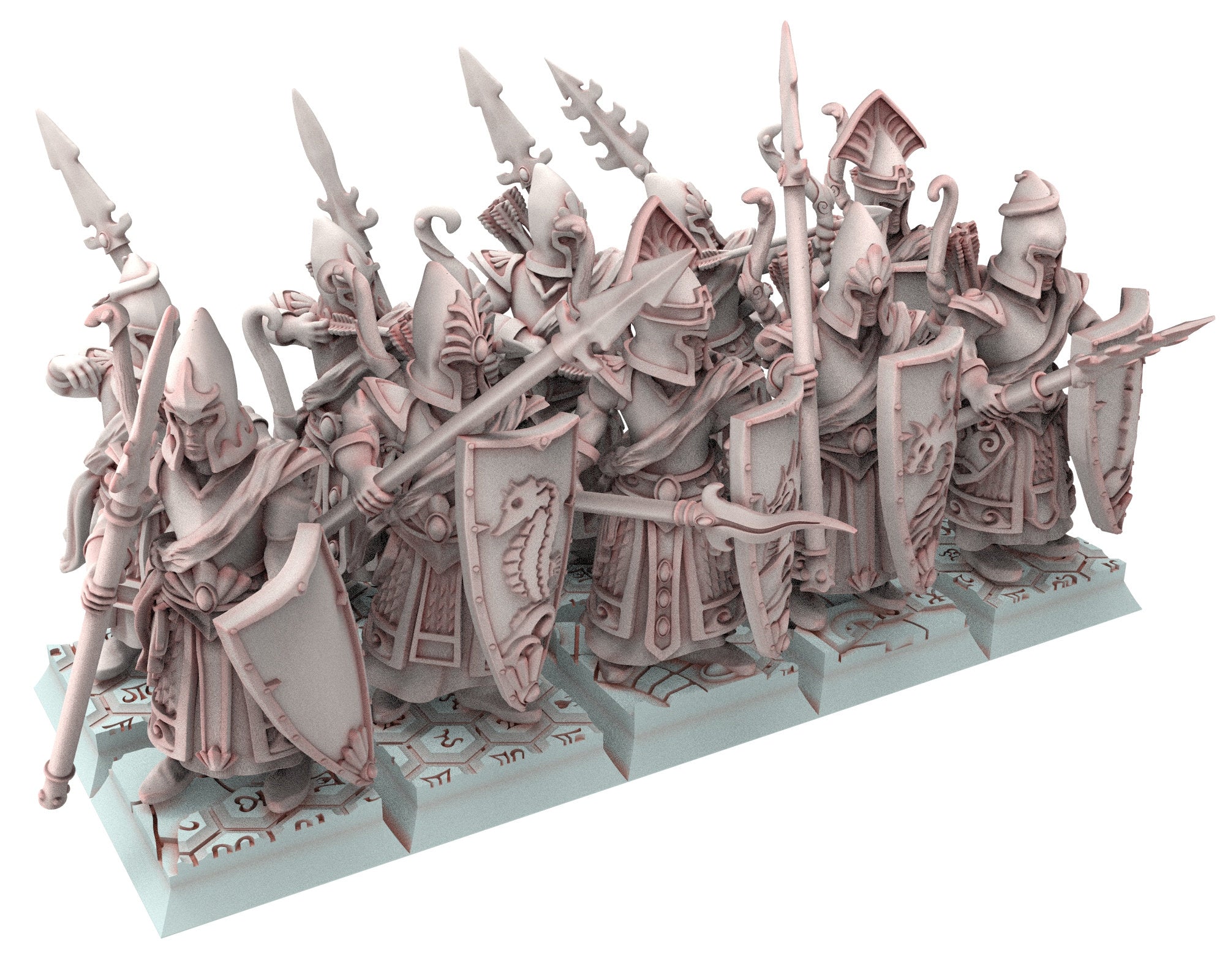 Hight Elves - 28mm Coast Guard unit, Fantasy elves, Insular Kingdom eldars usable for 9th Age, Fantasy Battle, Oldhammer, King of war, D&D