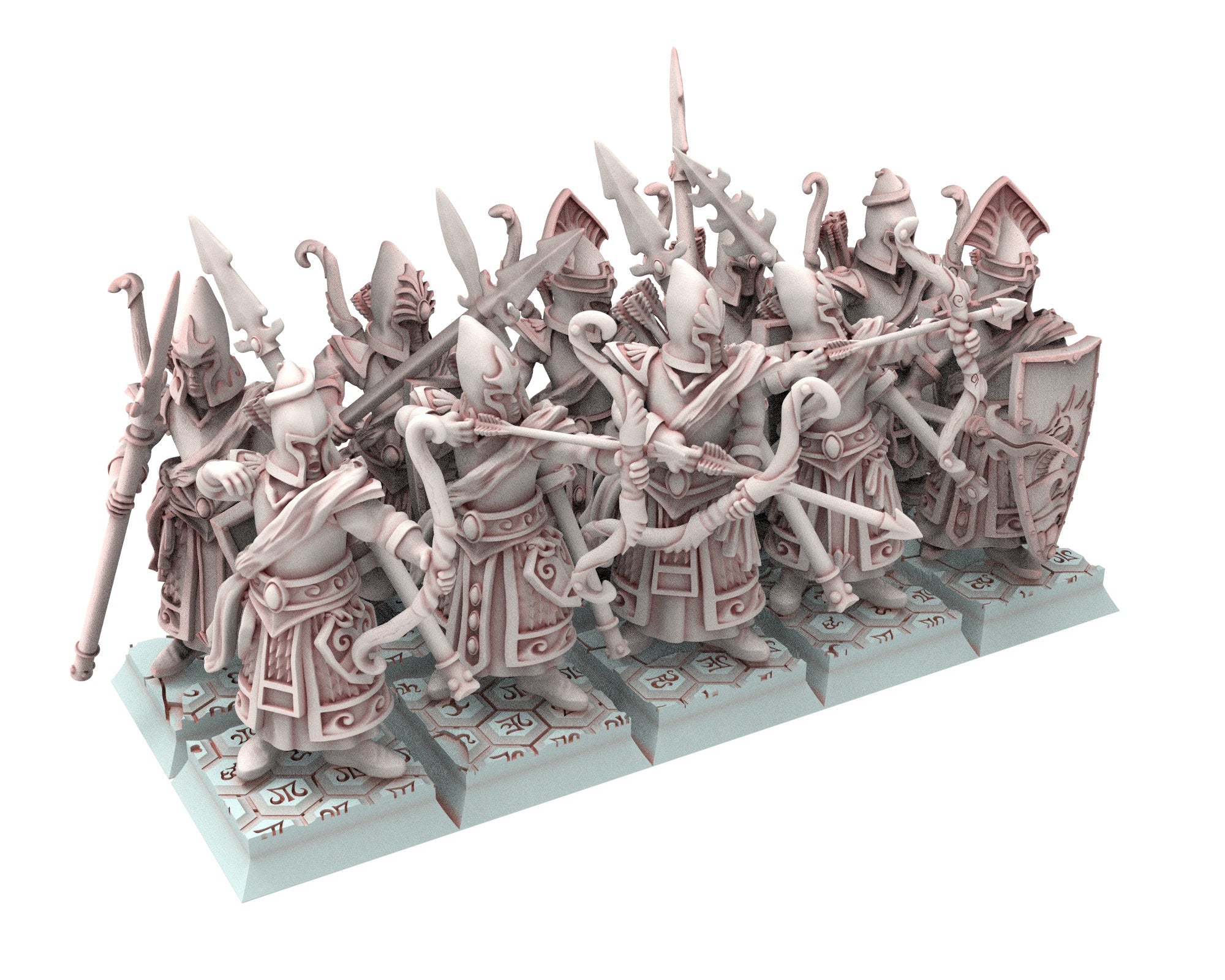 Hight Elves - 28mm Militia army Bundle, Fantasy elves, Insular Kingdom usable for 9th Age, Fantasy Battle, Oldhammer, King of war, D&D