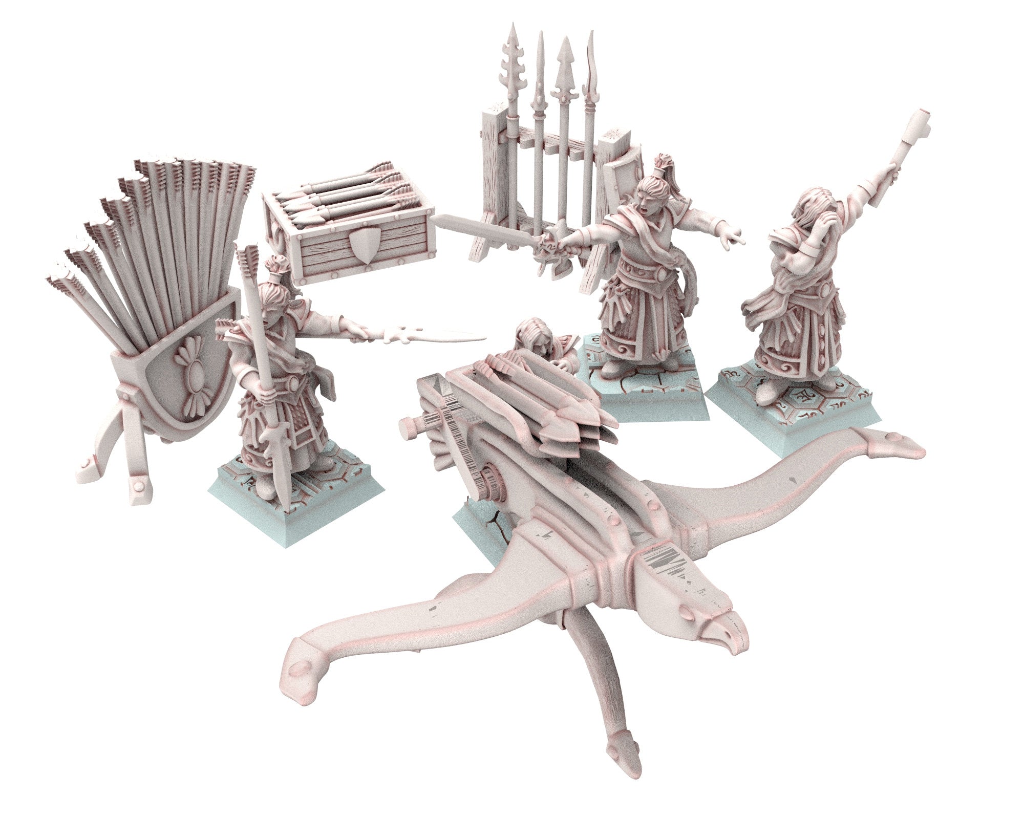 Hight Elves - 28mm Balista Bolt Thrower, Fantasy elves, Insular Kingdom usable for 9th Age, Fantasy Battle, Oldhammer, King of war, D&D