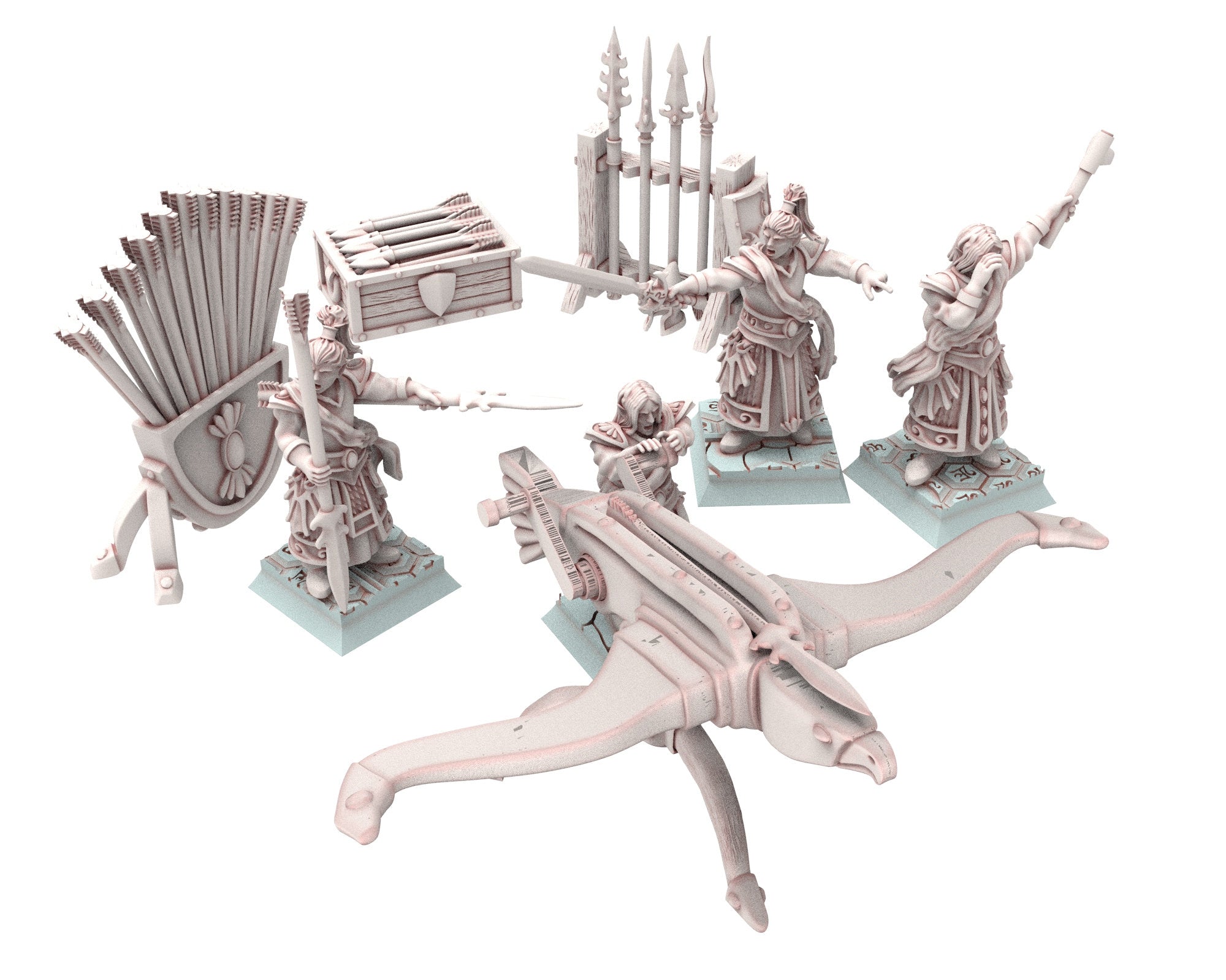 Hight Elves - 28mm Balista Bolt Thrower, Fantasy elves, Insular Kingdom usable for 9th Age, Fantasy Battle, Oldhammer, King of war, D&D