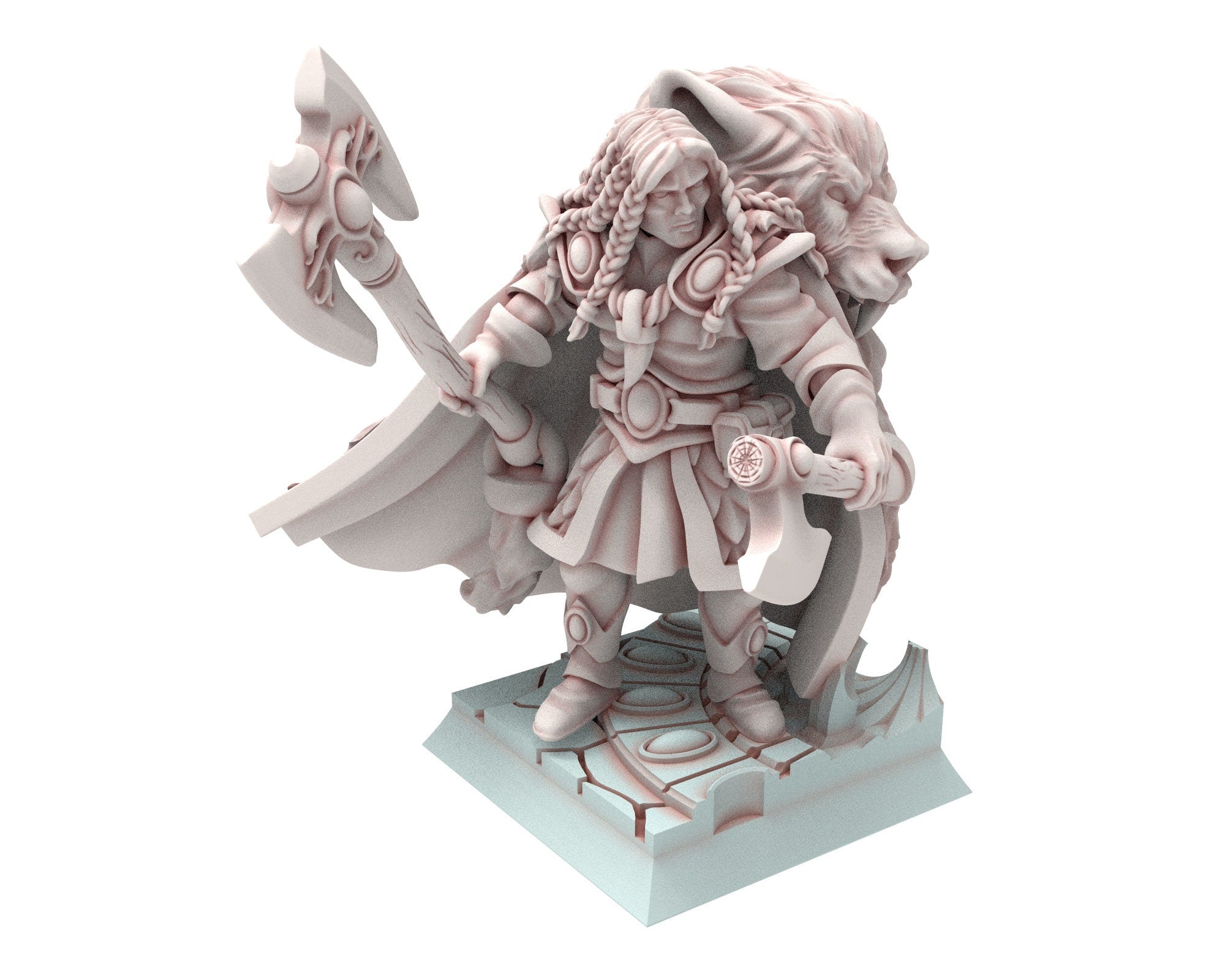 Hight Elves - 28mm Chariot Elite Lion Guard, Fantasy elves, Insular Kingdom usable for 9th Age, Fantasy Battle, Oldhammer, King of war, D&D