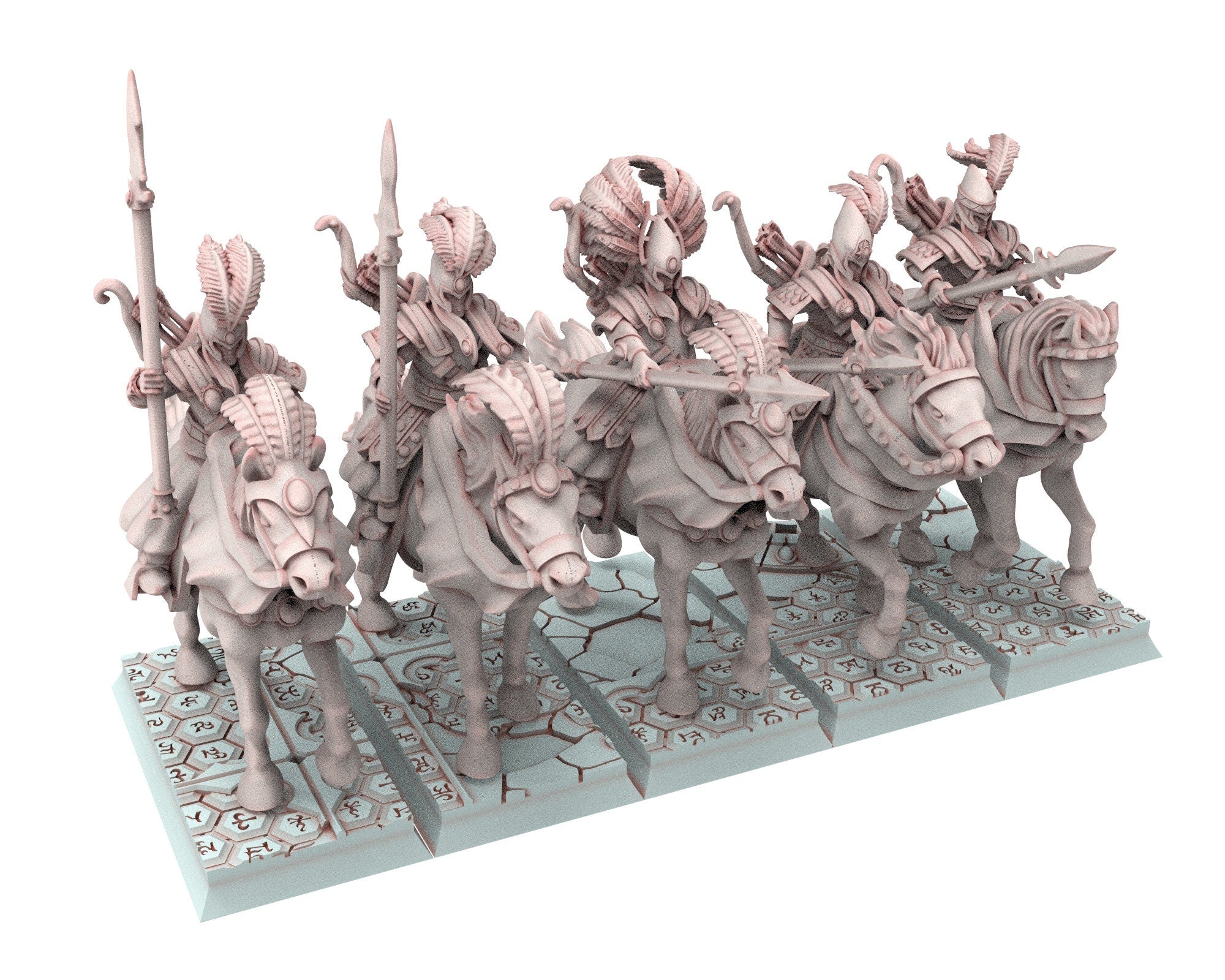 Hight Elves - 28mm Light Cavalry Riders Patroll Bows, Fantasy elves, usable for 9th Age, Fantasy Battle, Oldhammer, King of war, D&D